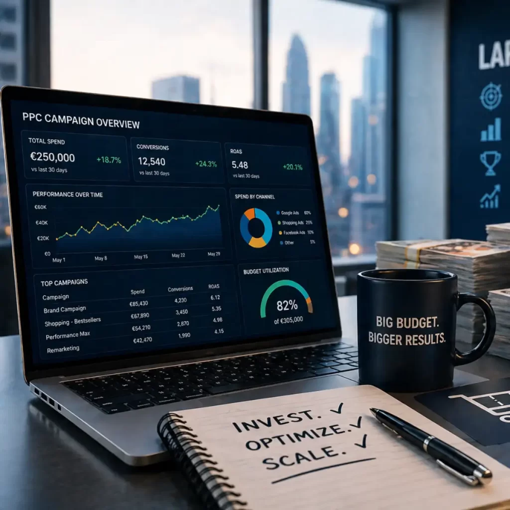 gestionarea bugetelor mari de PPC